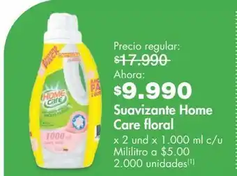 Metro Suavizante home care x 2un 1000ml oferta