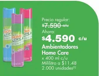 Metro Ambientadores home care x 400ml oferta