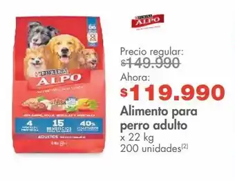 Metro Alimento para perro alpo x 22kg oferta
