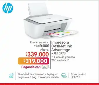 Metro Impresora hp oferta
