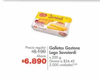 Metro Galletas gastone lago savoiardi x 200g oferta