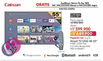 Metro Smart tv caixun 55" 4k oferta
