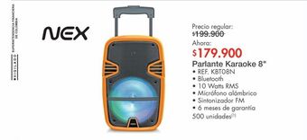 Metro Parlante karaoke 8" nex oferta