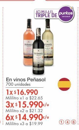 Metro En vinos peñasol oferta