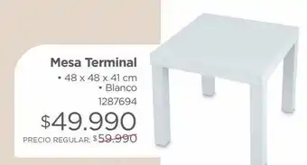 Easy Mesa terminal • 48 x 48 x 41 cm • blanco 1287694 oferta