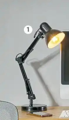 Easy Lámpara de escritorio valencia• e27 • negro o blanco oferta