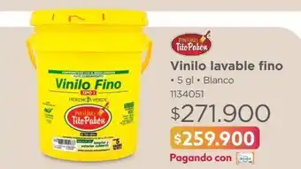 Easy Vinilo lavable fino • 5 gl • blanco 1134051 oferta