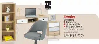Easy Combo escritorio esquinero nimes • 117 x 154 x 74 cm + sillón ejecutivo 2103 • gris oferta