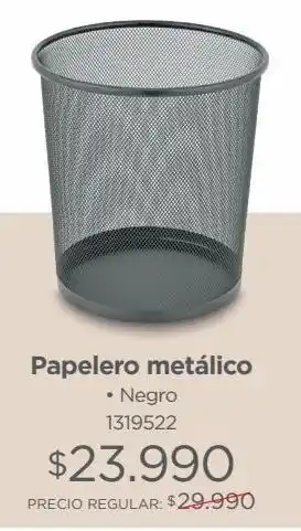 Easy Papelero metálico oferta