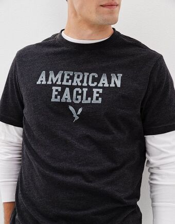 American Eagle Camiseta gráfica ae ultra suave oferta
