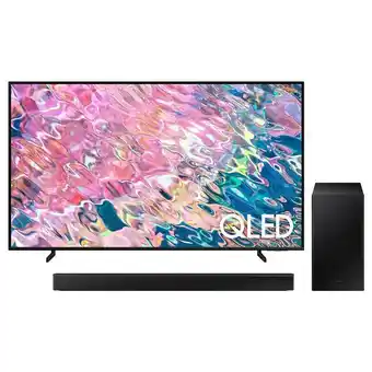 Samsung 55'' qled 4k q60b + barra de sonido hw-b450/zl oferta
