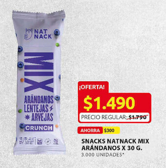 Ara Snacks Nat Nack Mix Arándanos x 30g oferta