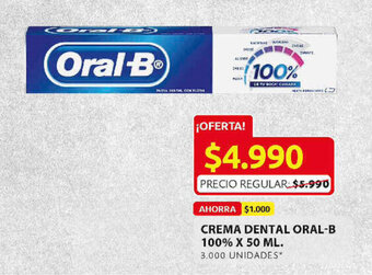 Ara Crema Dental Oral-B x 50ml oferta