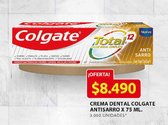Ara Crema Dental Colgate Antisarro x 75ml oferta
