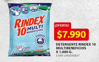 Ara Detergente Rindex 10 Multibeneficios x 1.000g oferta