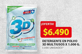 Ara Detergente en Polvo 3D Multiusos x 1.000g oferta