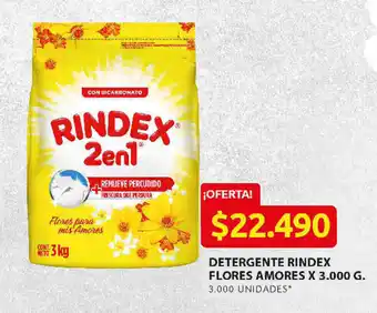 Ara Detergente Rindex Flores Amores x 3.000g oferta