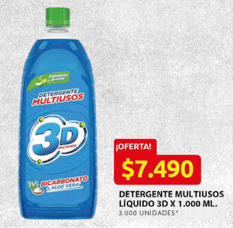 Ara Detergente Multiusos Líquido 3D x 1.000ml oferta