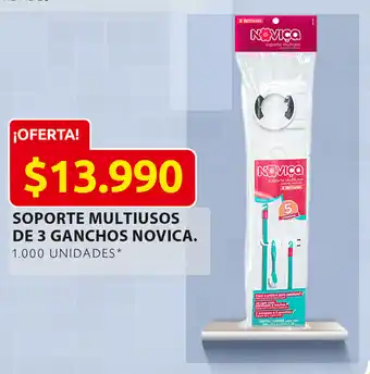 Ara Soporte Multiusos de 3 Ganchos Novica oferta