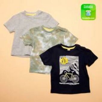 Falabella Camiseta bebé niño pack x3 algodón yamp oferta