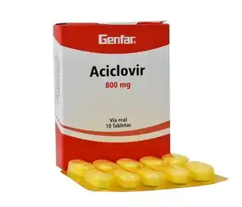 Farmacia San Jorge Aciclovir 800 mg 10 tabletas genfar oferta