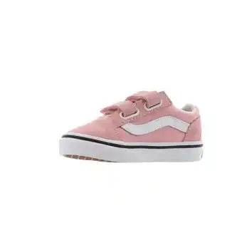 Vans Tenis clásicos de velcro rosados old skool v bebés vans oferta
