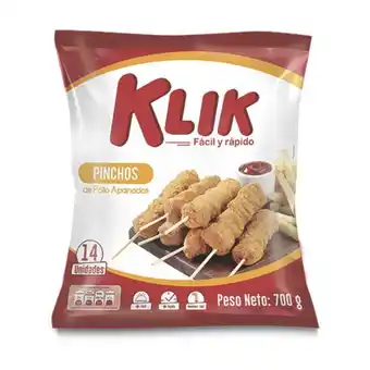 Makro Pinchos klik de pollo apanados 700gen14u oferta