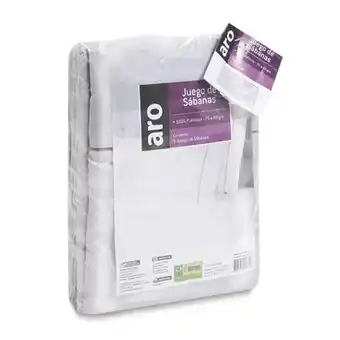 Juego de sabana doble gris aro