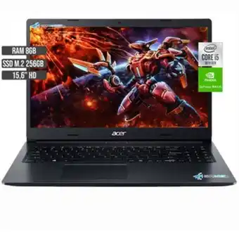 Linio Portatil acer gamer intel core i5 1035g1 ram 8gb ssd 256gb nvidia mx330 2gb oferta