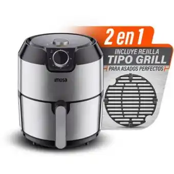 Linio Freidora de aire imusa + grill 2 en 1 4.2 lt oferta