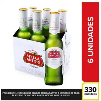 Linio Cerveza stella artois botella 330 ml pack x6 oferta