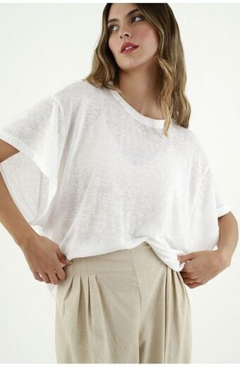 Tennis Camiseta oversize blanca para mujer oferta