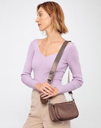 Gef Bolso aroa x3 café oferta