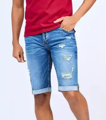 Stirpe Bermuda en indigo con proceso y rotos unser oferta