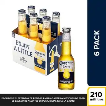 Superdroguería Olímpica Cerveza coronita en botella 210 ml x6 unds oferta