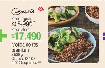 Jumbo Molida de res premium x 500 g oferta