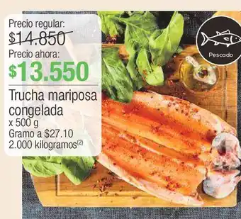 Jumbo Trucha mariposa congelada x 500 g oferta
