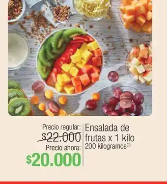 Jumbo Ensalada de frutas x 1 kilo oferta
