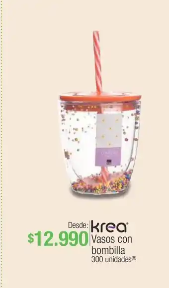 Jumbo Vasos con bombilla oferta