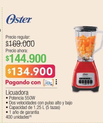 Jumbo Licuadora oster oferta