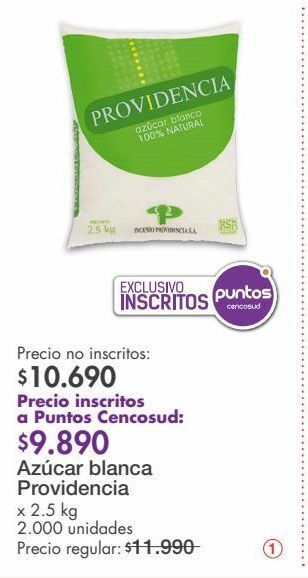 Metro Azúcar providencia x 2,5kg oferta