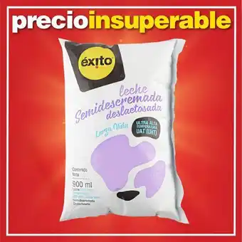 Éxito *leche semid deslac uht exito marca propia 900 ml oferta