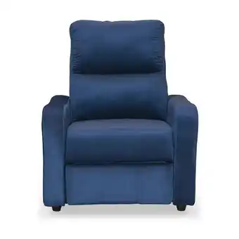 Muebles Jamar Silla reclinable daytona velvet azul oferta