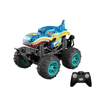 Carro radio control dinosaurio esc 1 18 luz azul/amarillo - kiddoh