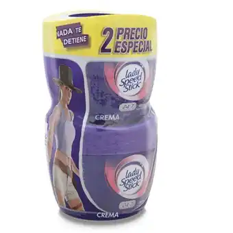 Makro Desodorante crema lady speed stick double defense 100gx2u oferta