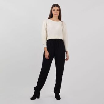 Fuera de Serie Pantalon tiro alto bota recta oferta