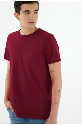 Tennis Camiseta roja con bordado para hombre oferta