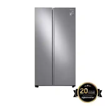 Ktronix Nevecón samsung side by side 647 litros rs23t5b00s9/co inox oferta