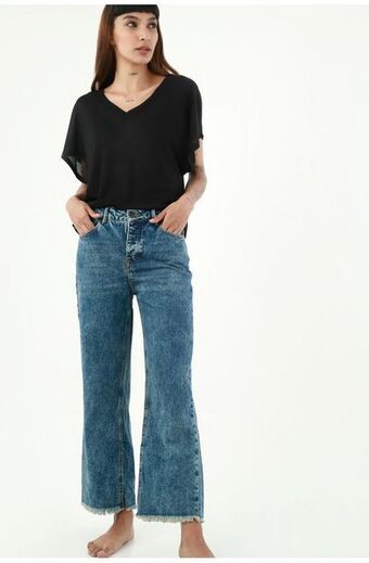 Tennis Jean azul bota recta para mujer oferta