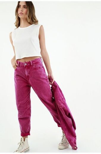 Tennis Jean mom fit morado para mujer oferta